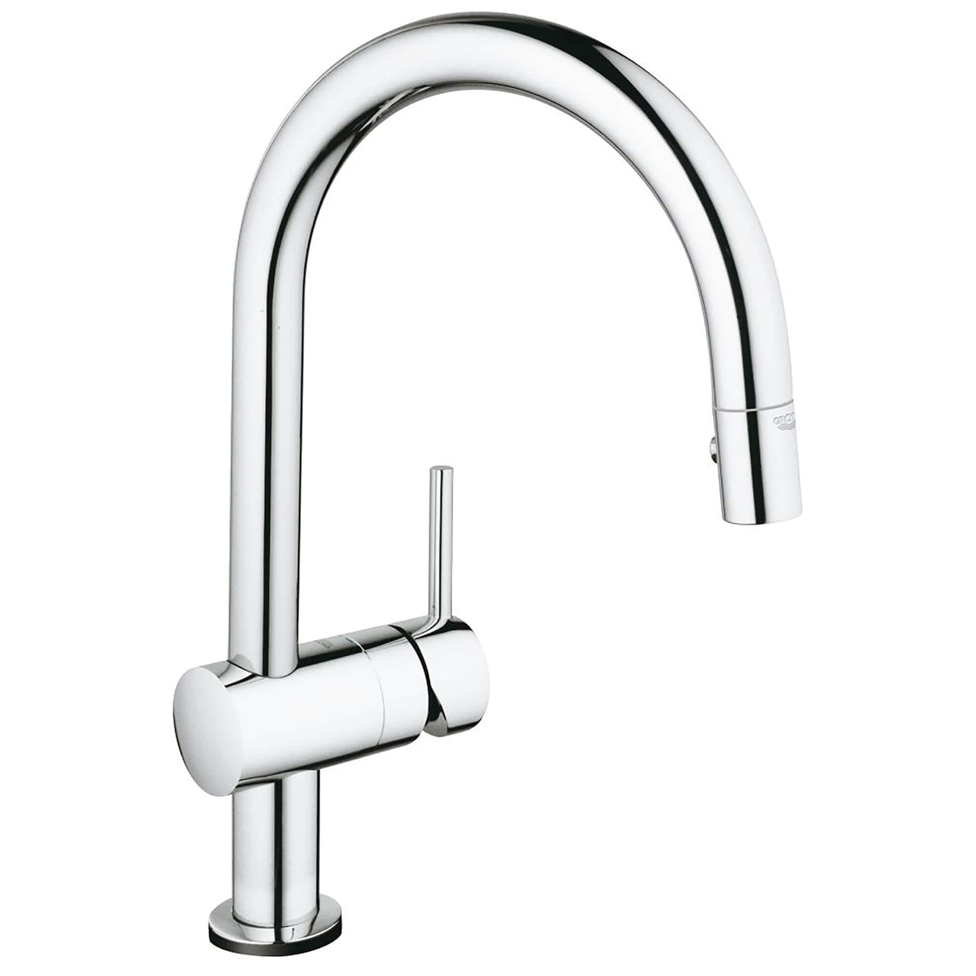 Single Handle Pull Down Kitchen Faucet Dual Spray 175 GPM with Touch Technology GROHE CHROME